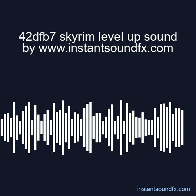 42dfb7 skyrim level up sound image