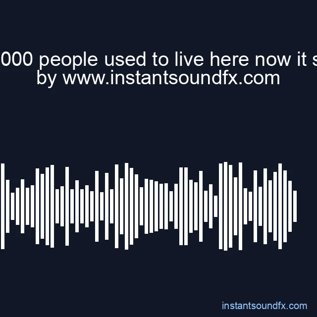 50000 people used to live here now it s a image