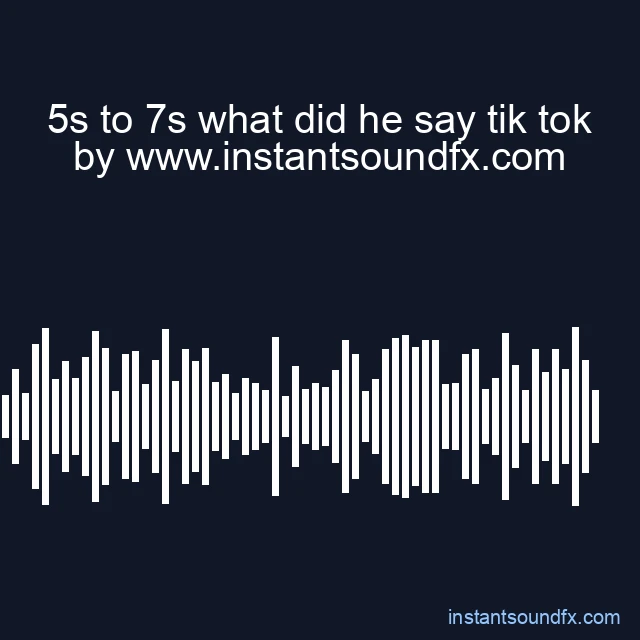 5s to 7s what did he say tik tok image