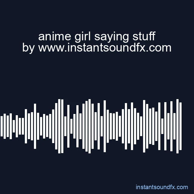 anime girl saying stuff image
