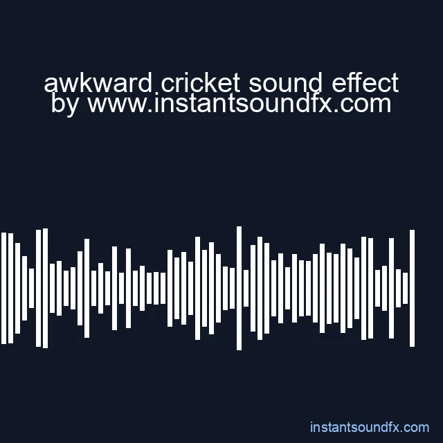 awkward cricket sound effect image