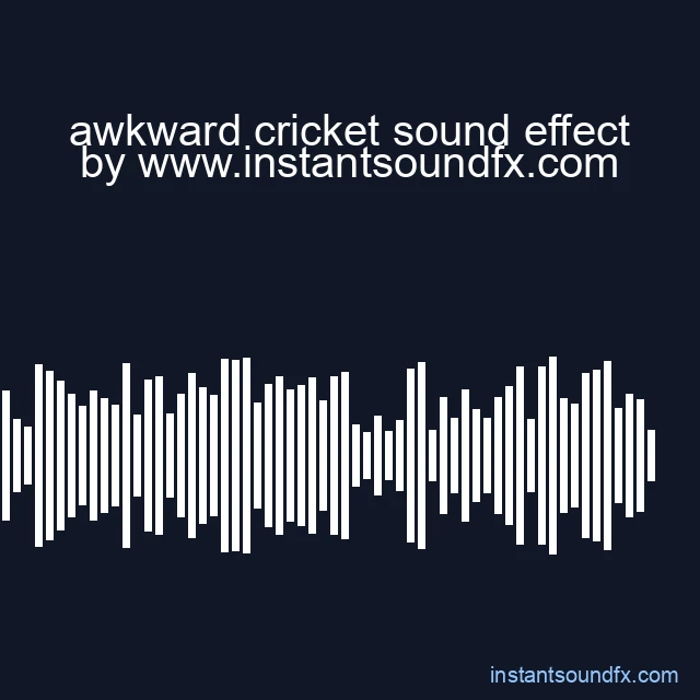 awkward cricket sound effect image