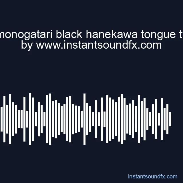bakemonogatari black hanekawa tongue twister image