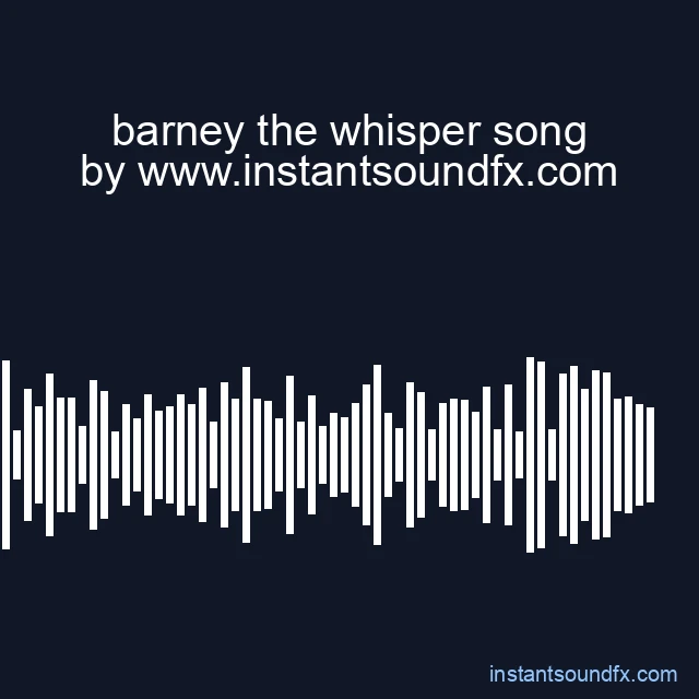barney the whisper song image