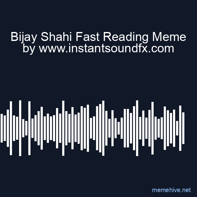 Bijay Shahi Fast Reading Meme image