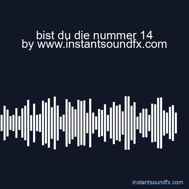 bist du die nummer 14 image