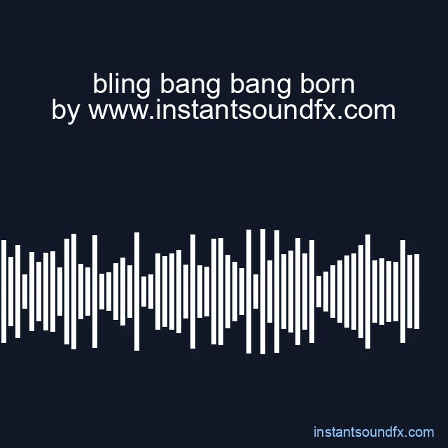 bling bang bang born image