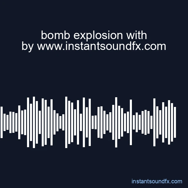 bomb explosion with image
