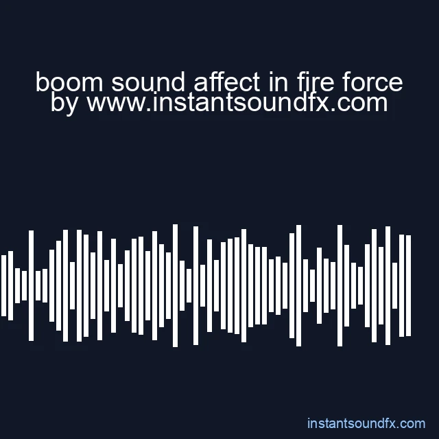 boom sound affect in fire force image