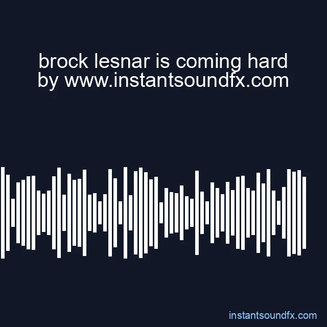 brock lesnar is coming hard image