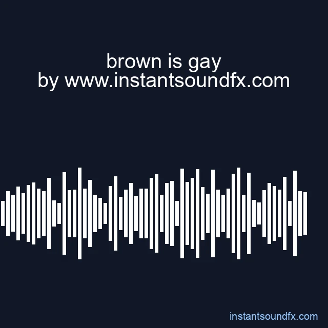 brown is gay image