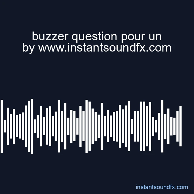 buzzer question pour un image