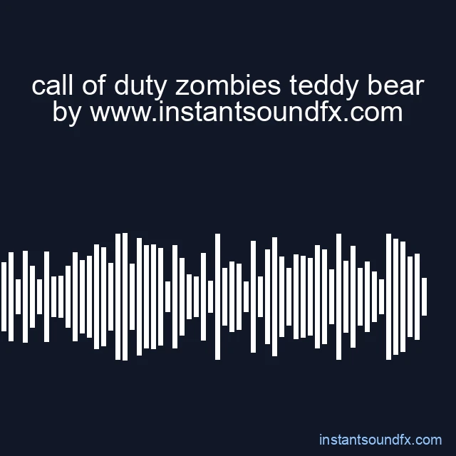 call of duty zombies teddy bear image