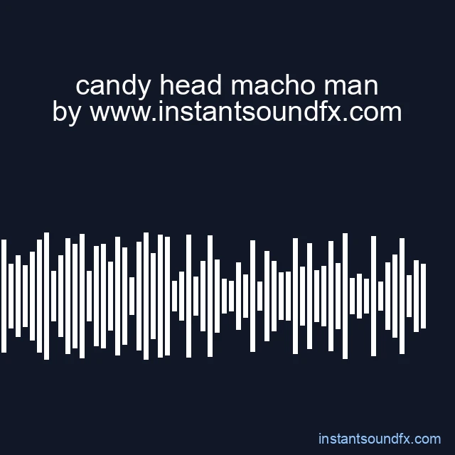 candy head macho man image
