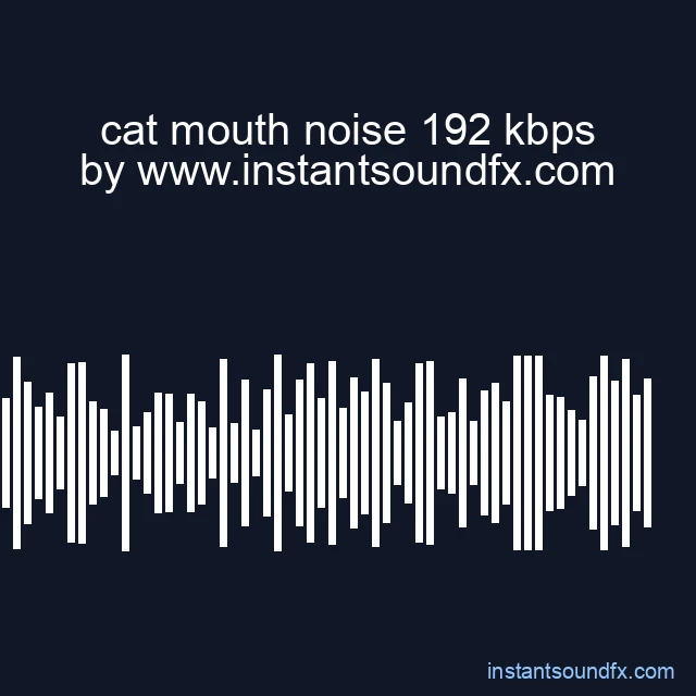 cat mouth noise 192 kbps image
