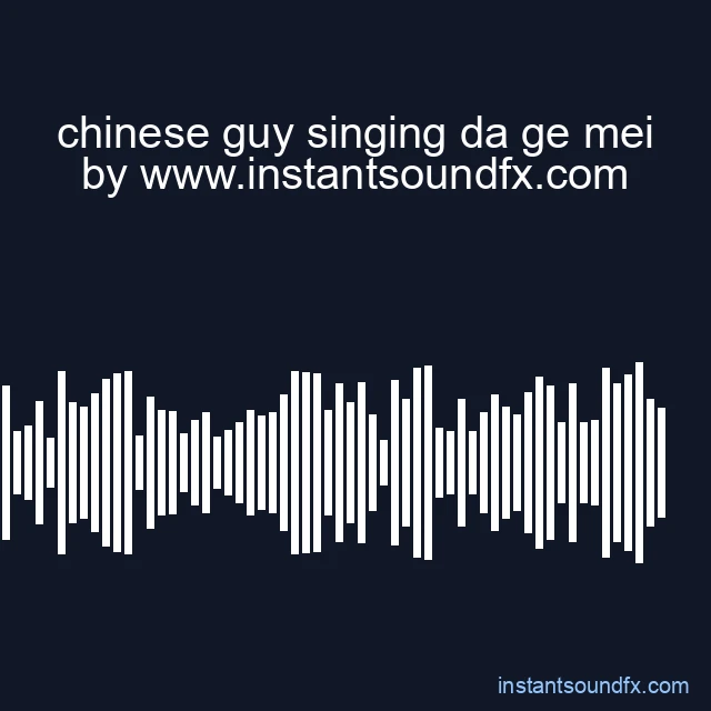chinese guy singing da ge mei image