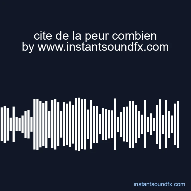 cite de la peur combien image