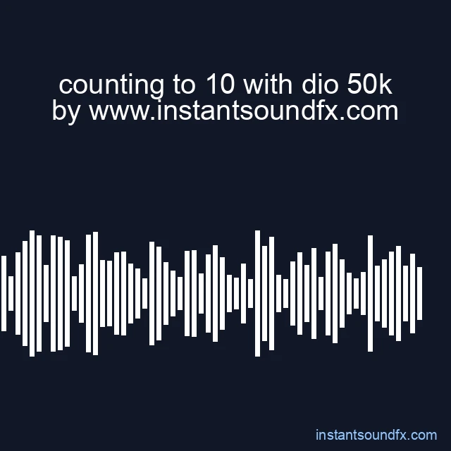 counting to 10 with dio 50k image
