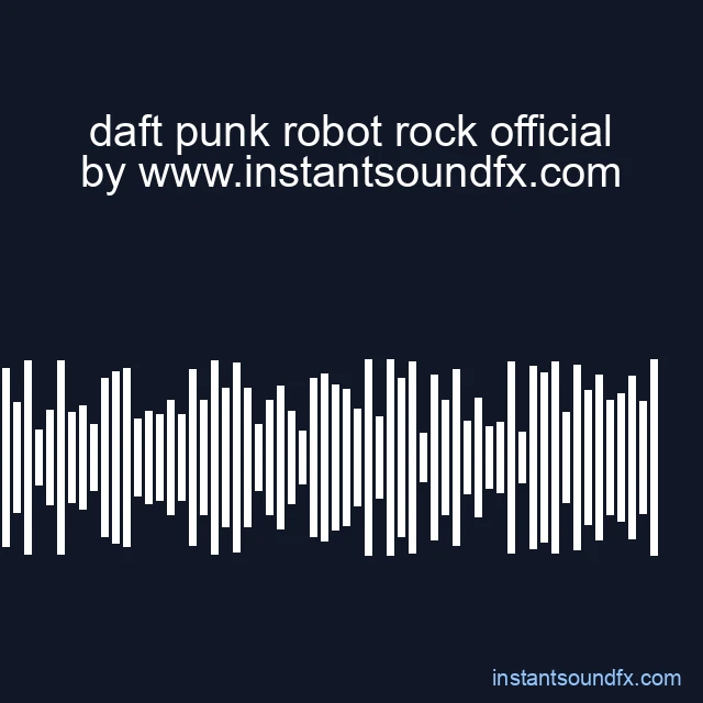 daft punk robot rock official image