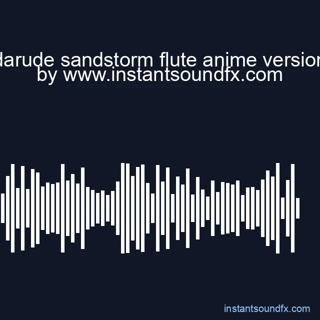 darude sandstorm flute anime version image