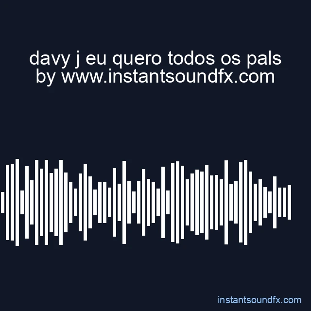davy j eu quero todos os pals image