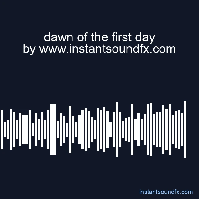 dawn of the first day image