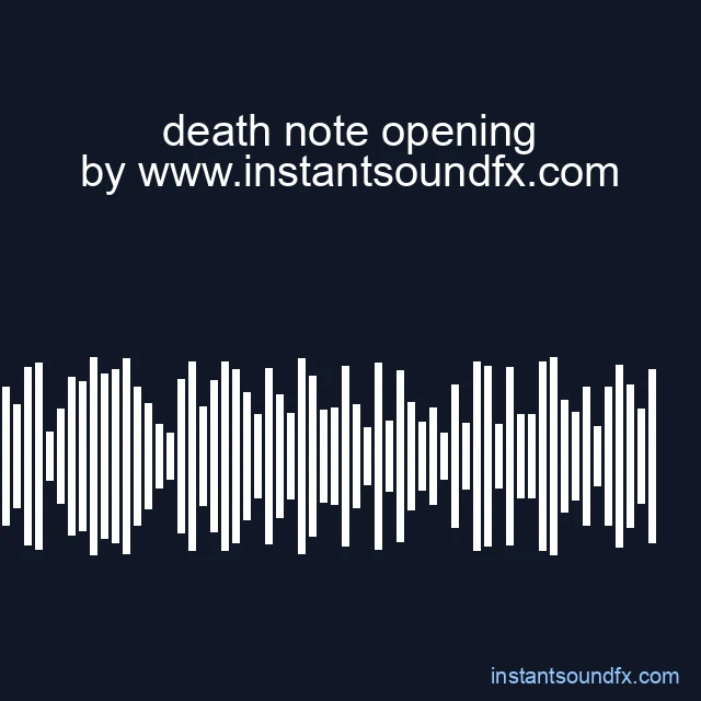 death note opening image