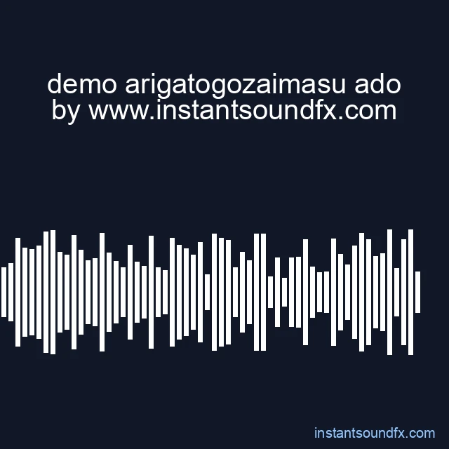demo arigatogozaimasu ado image