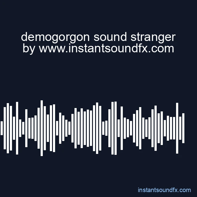 demogorgon sound stranger image