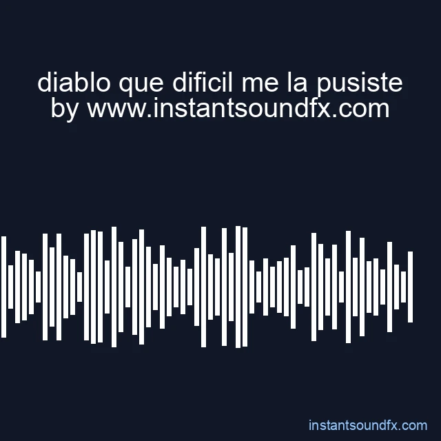 diablo que dificil me la pusiste image