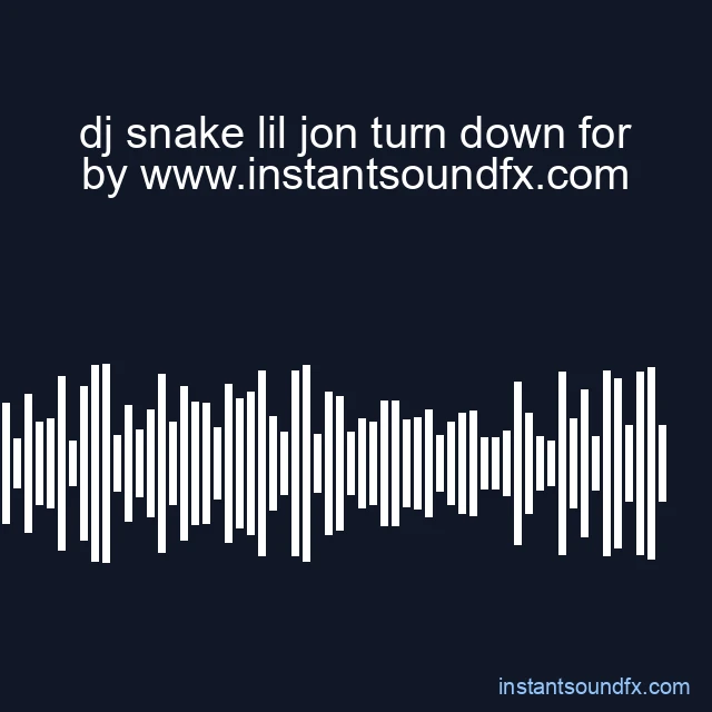 dj snake lil jon turn down for image