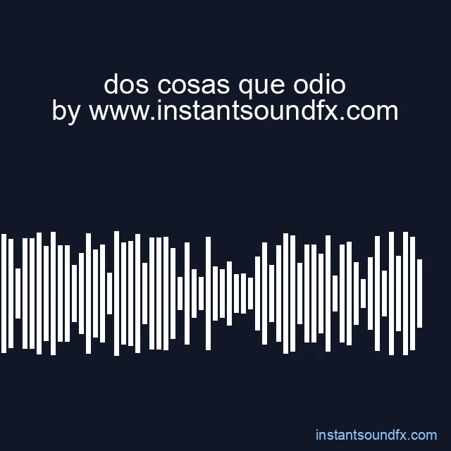 dos cosas que odio image