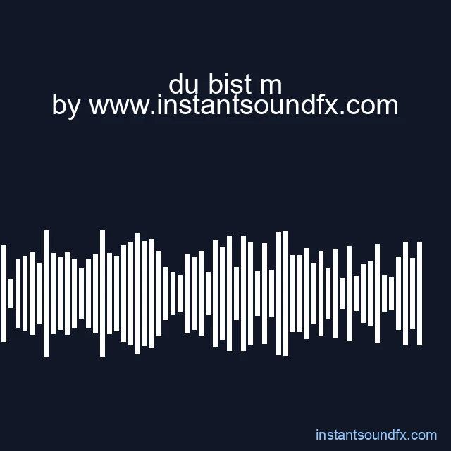 du bist m image