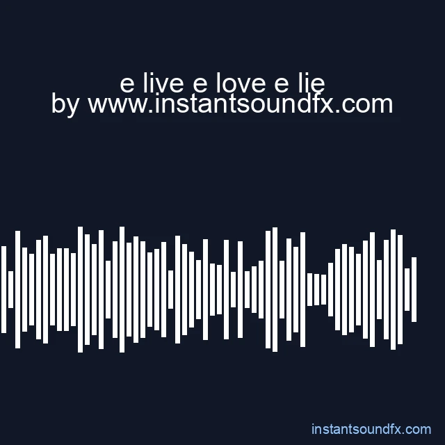 e live e love e lie image