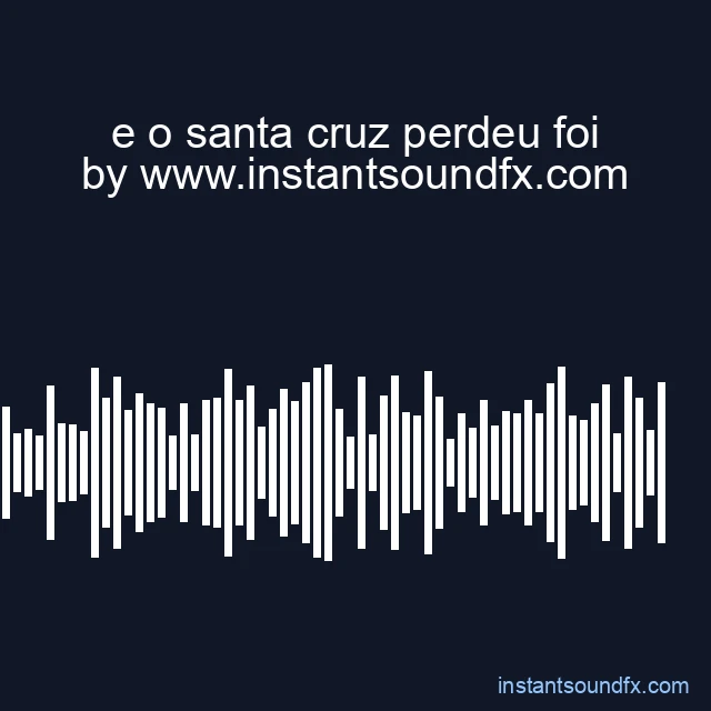 e o santa cruz perdeu foi image