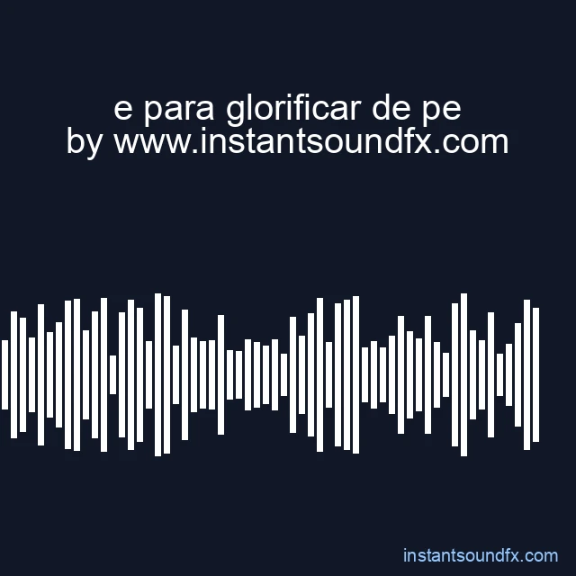 e para glorificar de pe image