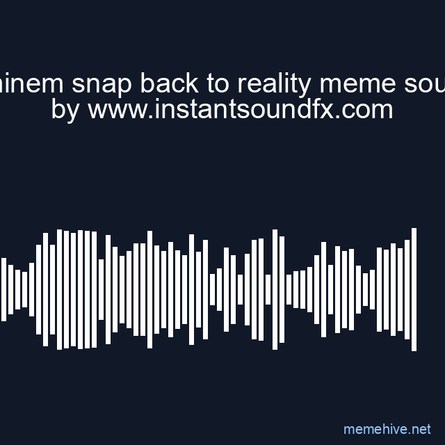 eminem snap back to reality meme sound image