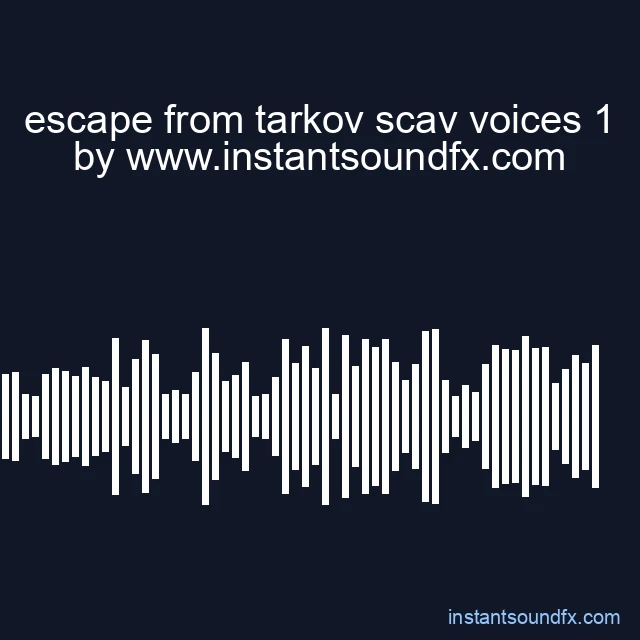 escape from tarkov scav voices 1 image