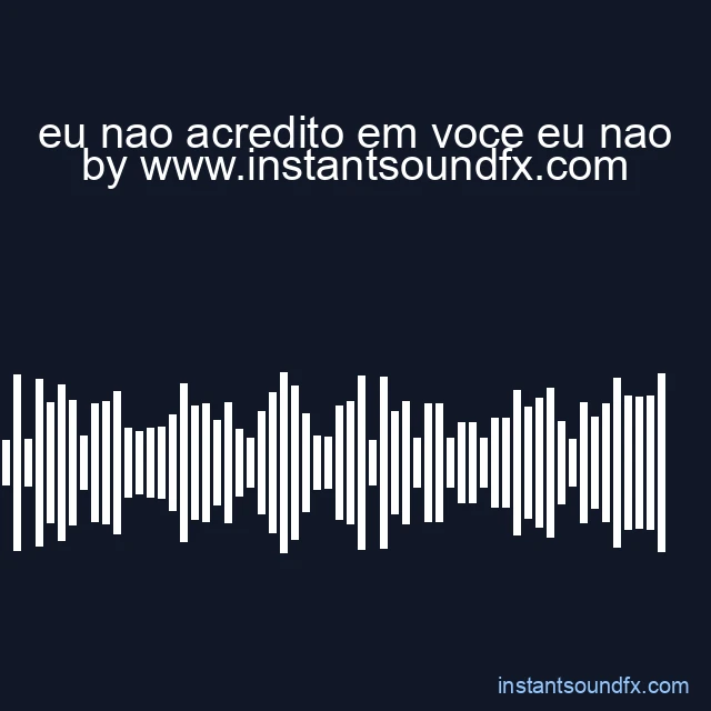 eu nao acredito em voce eu nao image