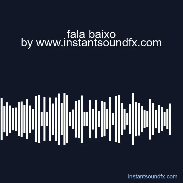 fala baixo image
