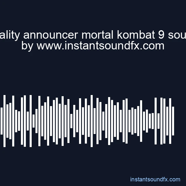 fatality announcer mortal kombat 9 sound image
