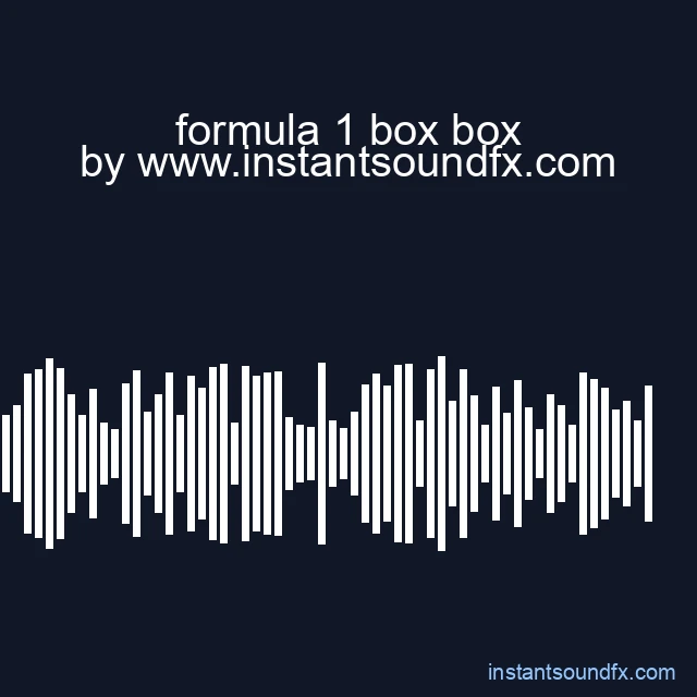 formula 1 box box image