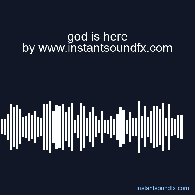 god is here image