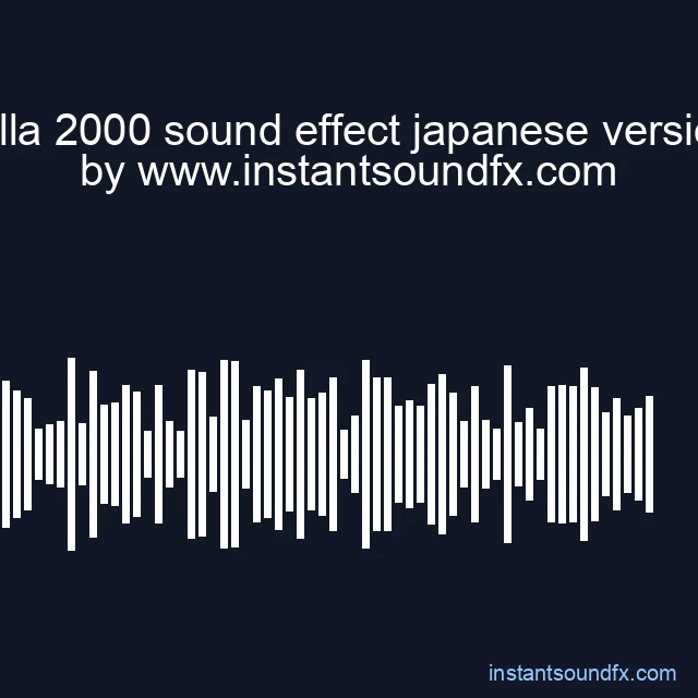 godzilla 2000 sound effect japanese version an image