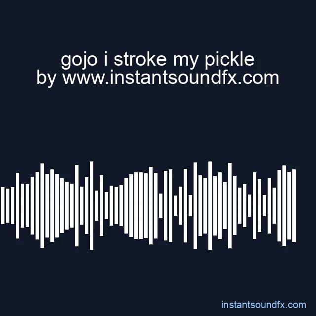 gojo i stroke my pickle image