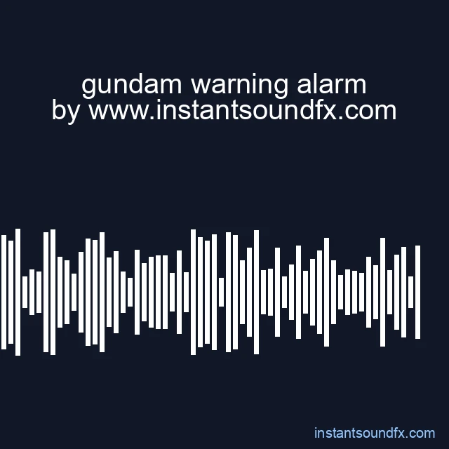 gundam warning alarm image