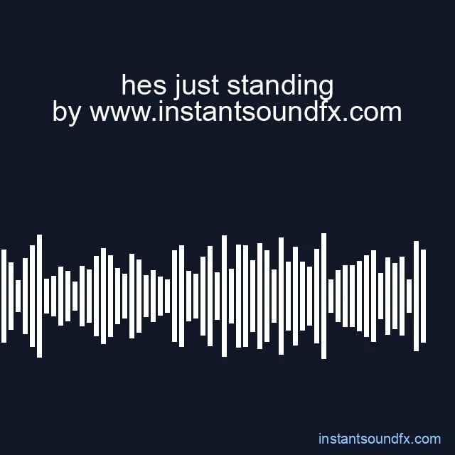 hes just standing image