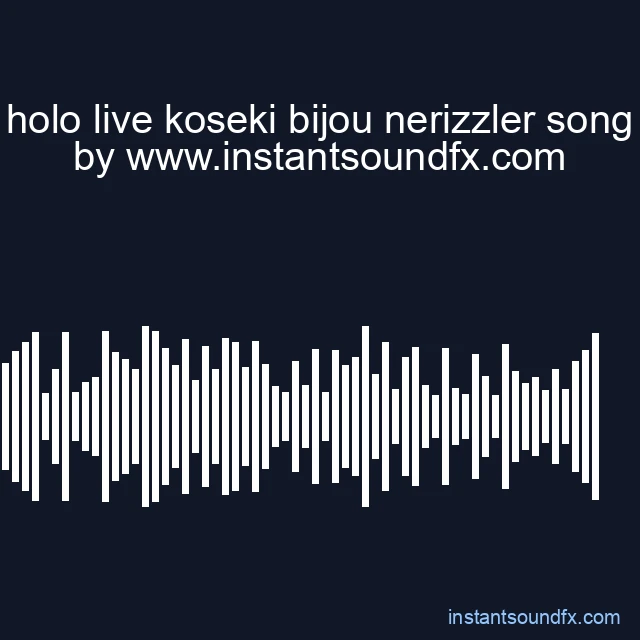 holo live koseki bijou nerizzler song image