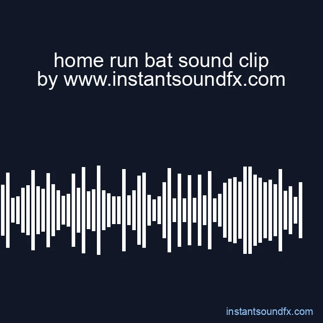home run bat sound clip image