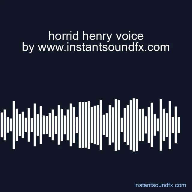 horrid henry voice image